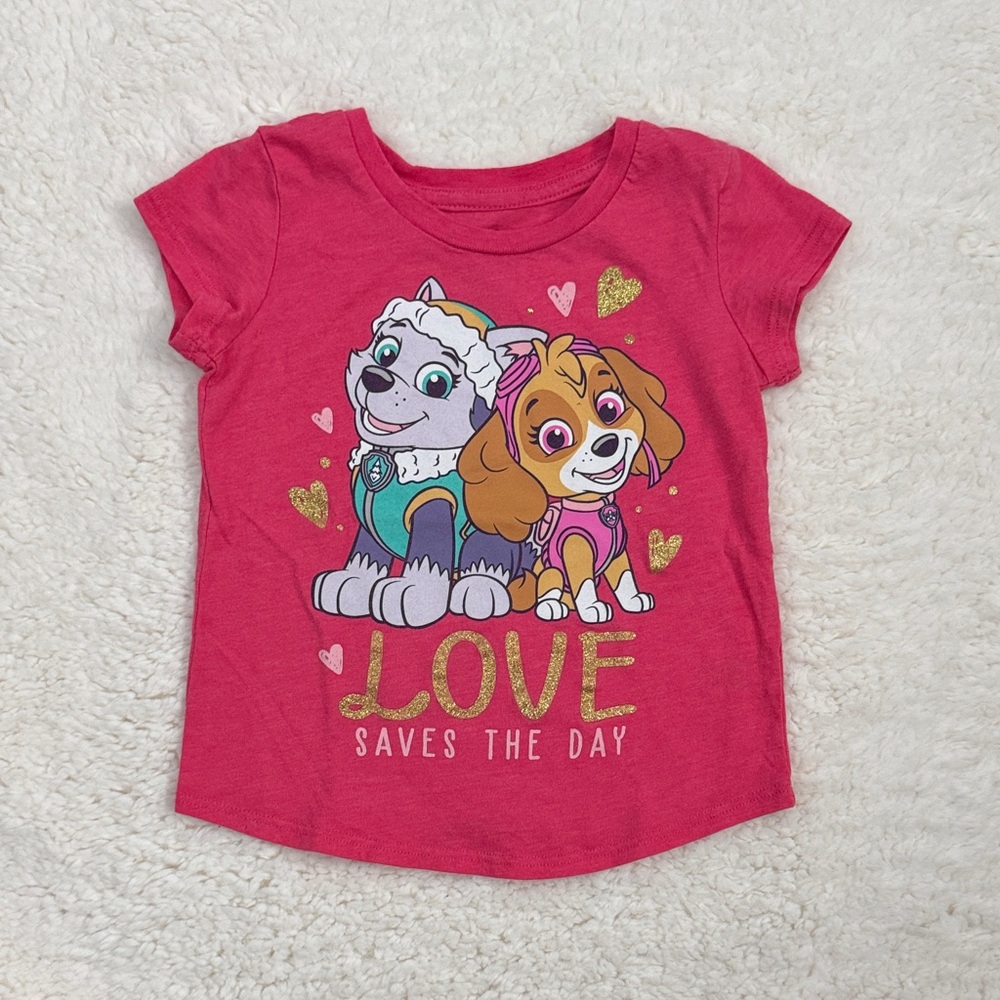 Jumping Beans Bright Pink Tee Paw Patrol